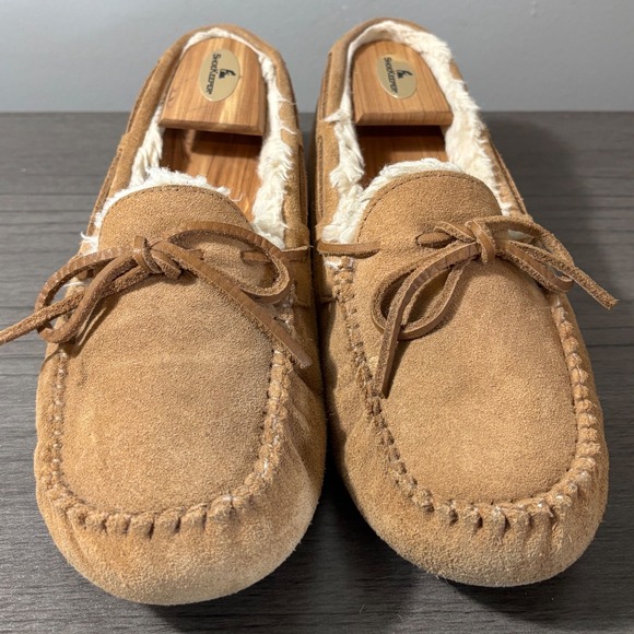UGG Men\'s Ascot Suede‎ Sheepskin Slippers Chestnut Size 9 S/N 1003390 main image 6